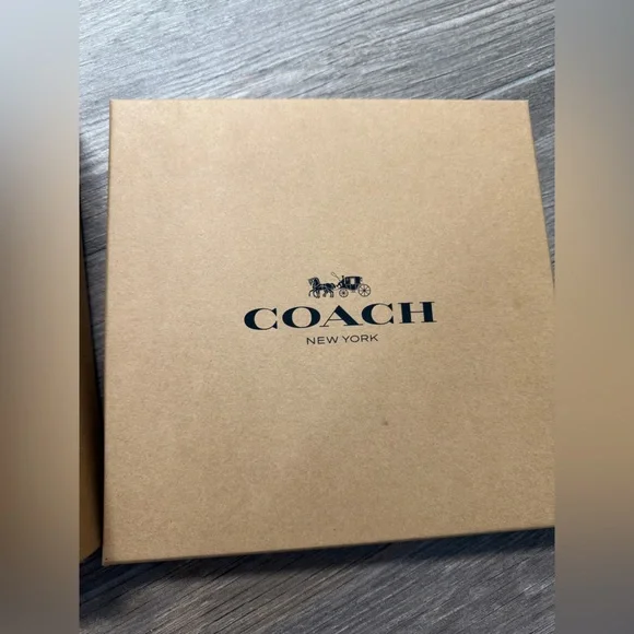 Coach New with Box Set Saddle Brown Leather Valet Trays - Picture 14 of 16